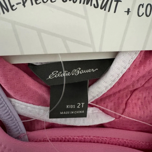 Eddie Bauer One Piece Swim Suit & Cover Up Combo Girls Size 2T NWT - Picture 7 of 9